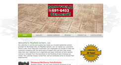 Desktop Screenshot of mayfieldcement.net